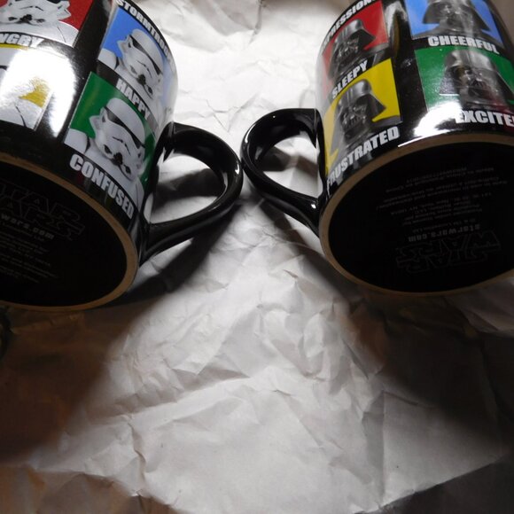 set of 2 star wars expression 14 oz coffee mugs darth vader storm trooper - Picture 15 of 16